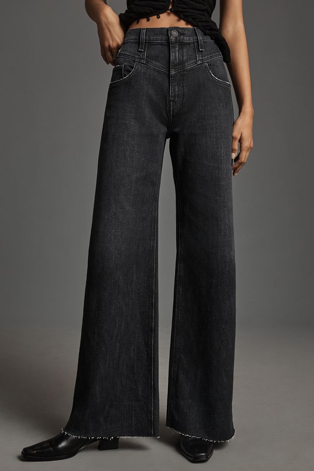 Hudson Jodie High-Rise Wide-Leg Yoke Jeans | Anthropologie