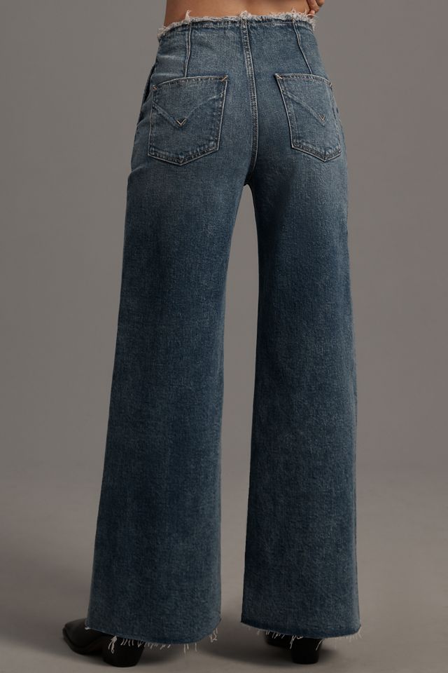Hudson James High-Rise Darted Wide-Leg Petite Jeans #3