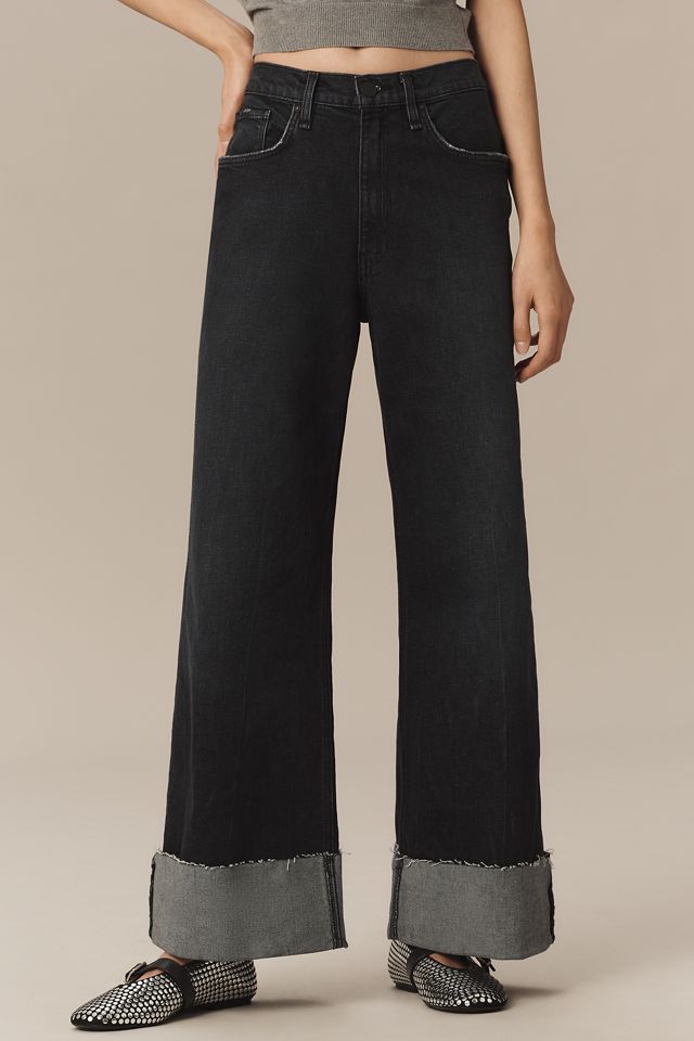 Hudson Jodie Cuffed High-Rise Wide-Leg Jeans #1