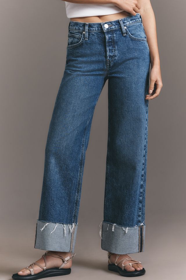 Hudson The Rosie High-Rise Wide-Leg Cuff Jeans #1