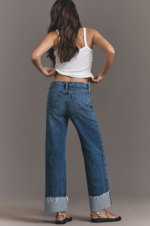 Hudson The Rosie High-Rise Wide-Leg Cuff Jeans #2
