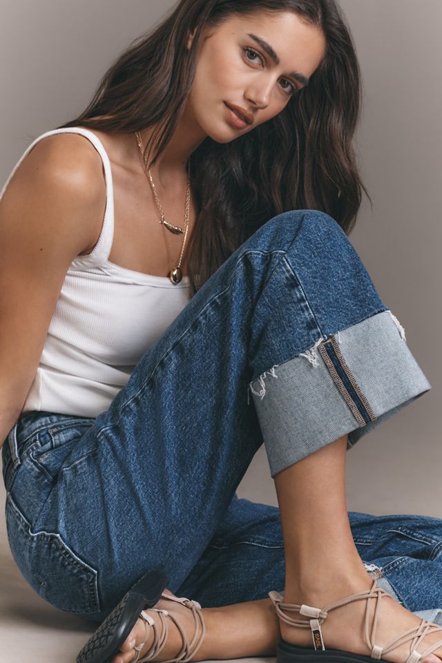 Hudson The Rosie High-Rise Wide-Leg Cuff Jeans #3
