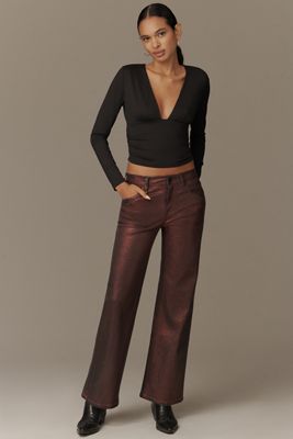 Hudson Rosie High-Rise Wide-Leg Jeans