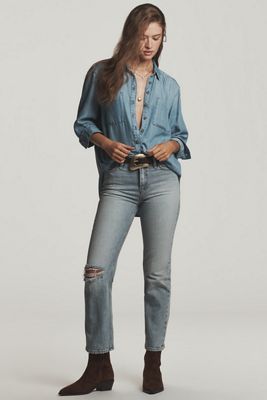 Hudson Remi High-Rise Straight-Leg Ankle Jeans
