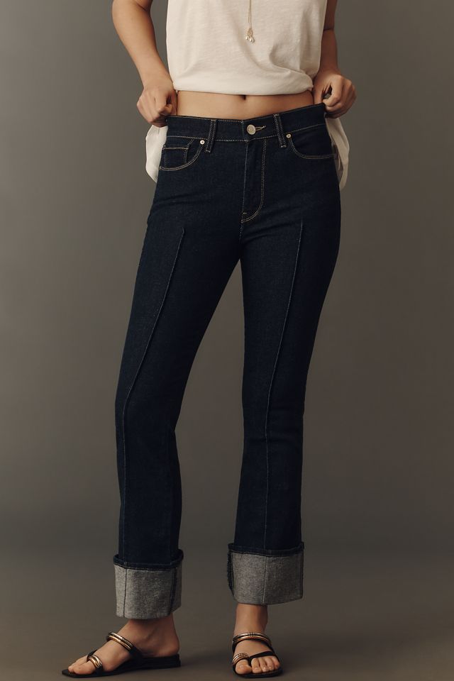 Hudson Barbara Low-Rise Cuffed Wide-Leg Jeans #1