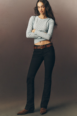 Hudson Beth Petite Mid-Rise Baby Bootcut Jeans