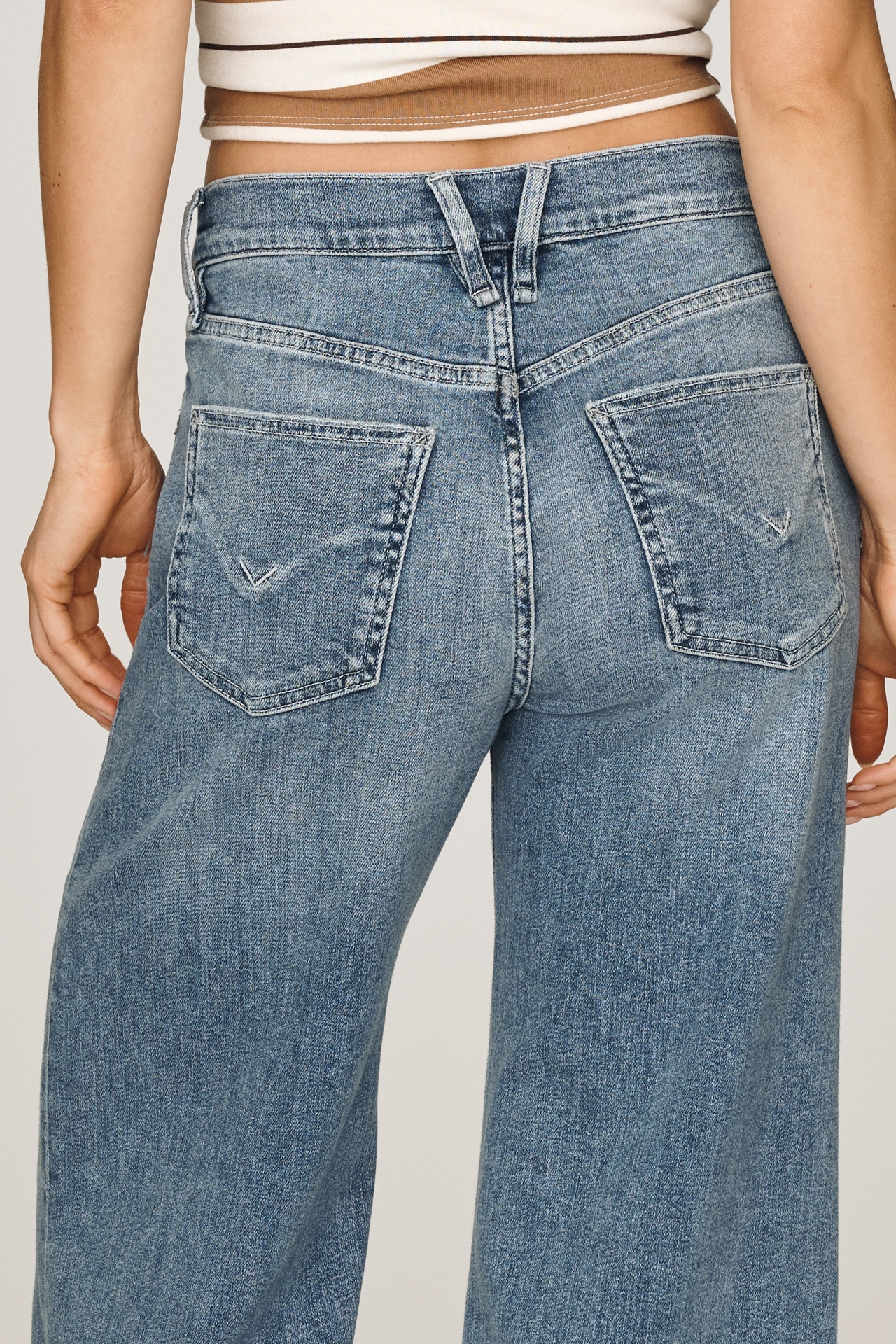 Hudson Jodie High-Rise Cropped Wide-Leg Jeans