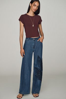 Hudson Rylee Low-Rise Loose Wide-Leg Jeans