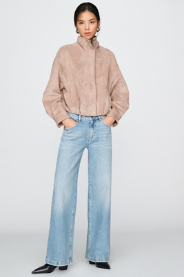 Hudson Rylee Loose Mid Rise Wide Leg Jeans by Anthropologie