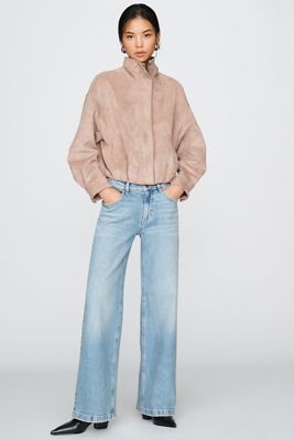 Hudson Rylee Loose Mid Rise Wide Leg Jeans 