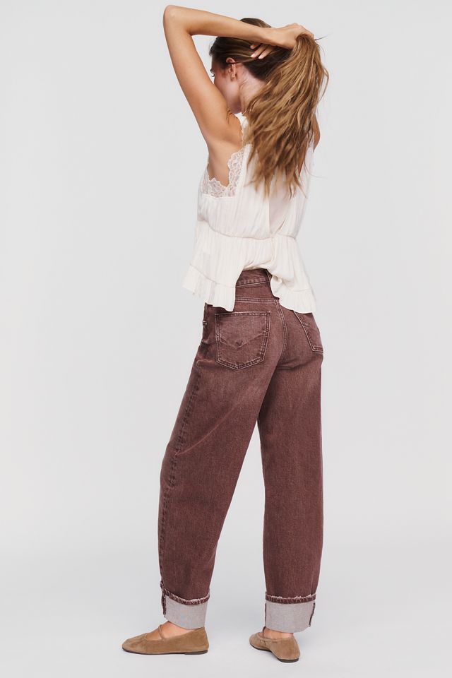 Hudson Aria High Rise Cuffed Tapered Jeans #3