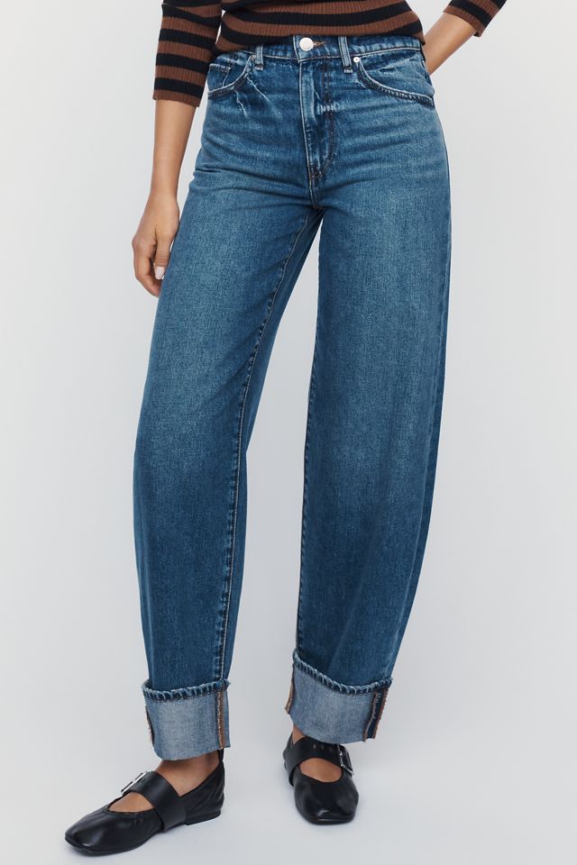 Hudson Aria High Rise Cuffed Barrel Jeans #1