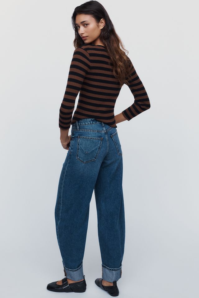 Hudson Aria High Rise Cuffed Barrel Jeans #3