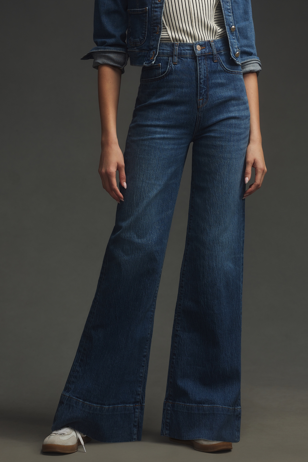 Triarchy Ms. Onassis High-Rise Wide-Leg Jeans