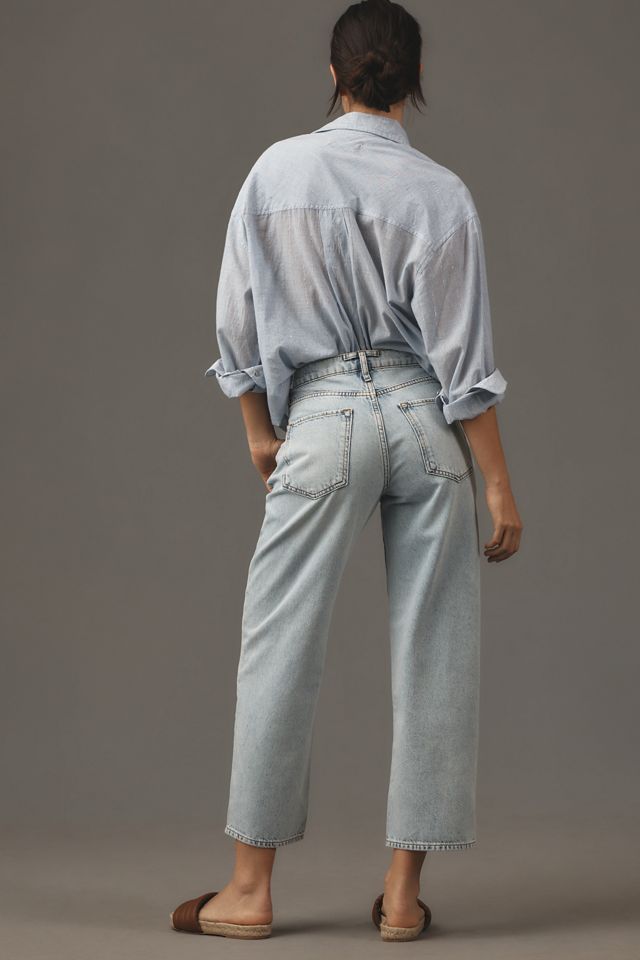 Triarchy Kelly Mid-Rise Crop Straight-Leg Jeans #3