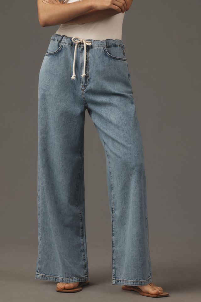 Triarchy Nesta Drawstring Mid-Rise Wide-Leg Jeans #1
