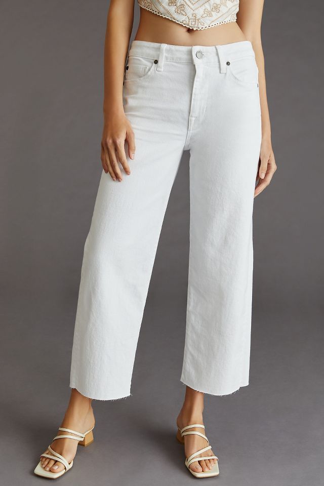 Fidelity Denim Malibu Mid-Rise Wide-Leg Crop Jeans | Anthropologie