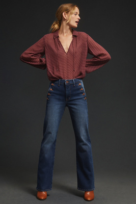 Fidelity Denim Katie High-Rise Trouser Jeans Anthropologie