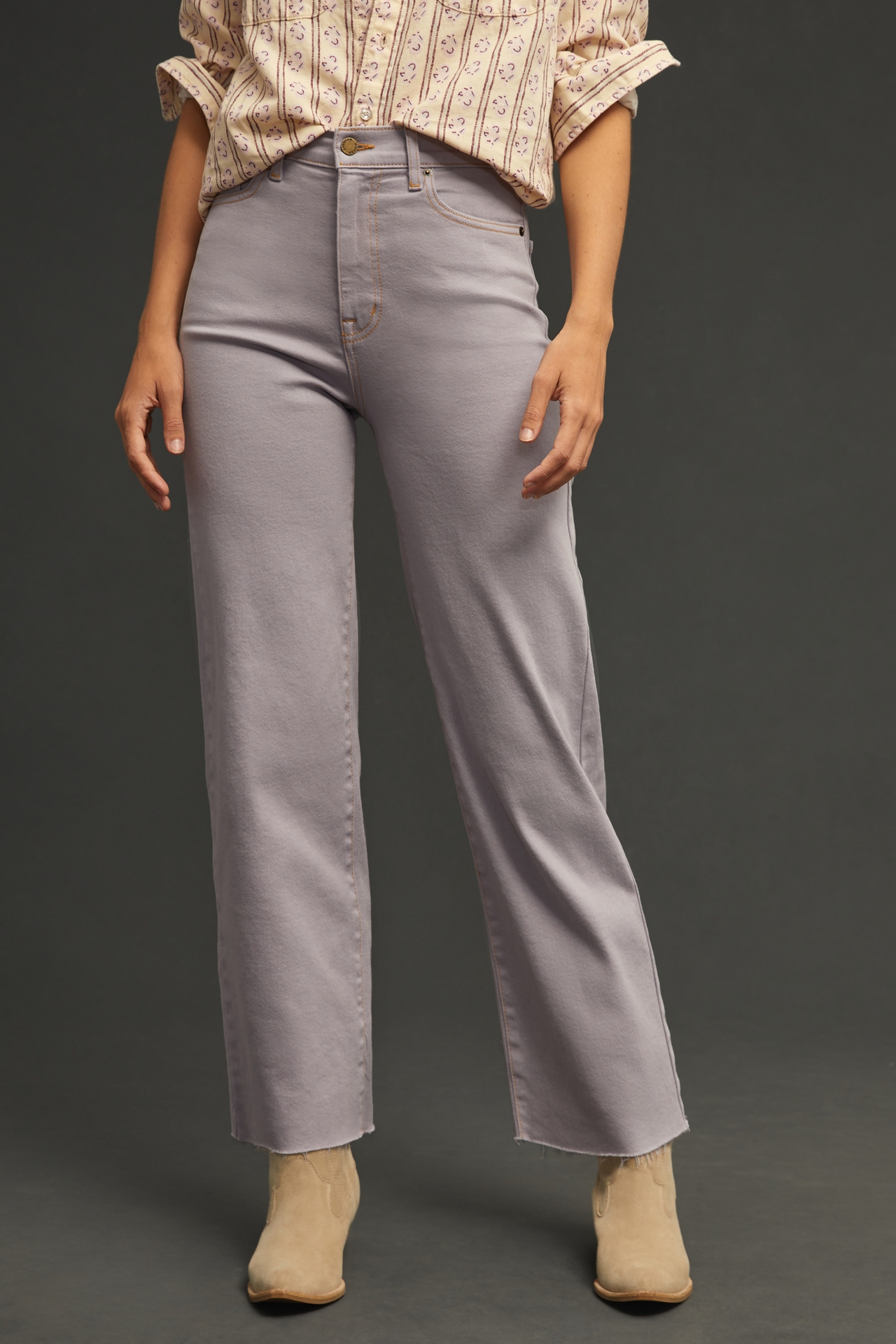 Modern American High-Rise Wide-Leg Jeans