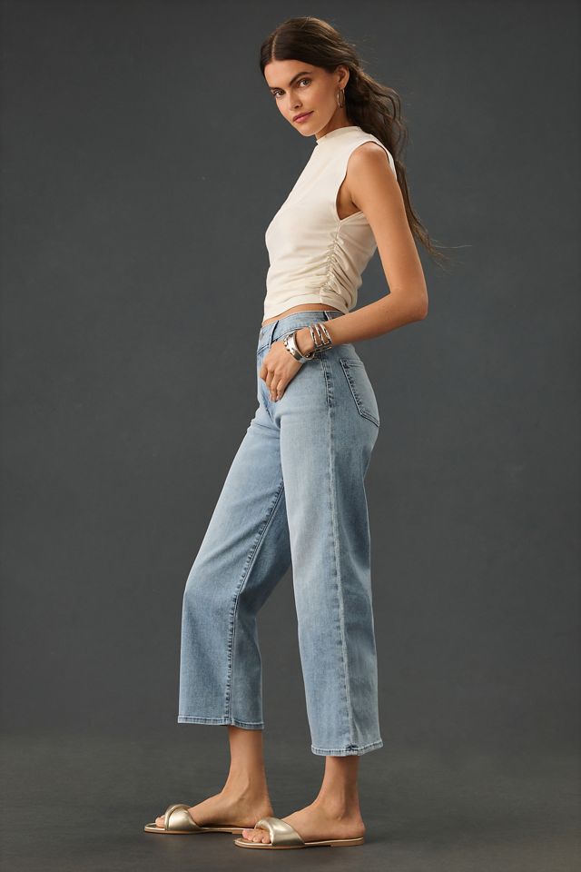 Fidelity Denim Malibu High-Rise Wide-Leg Crop Jeans #4
