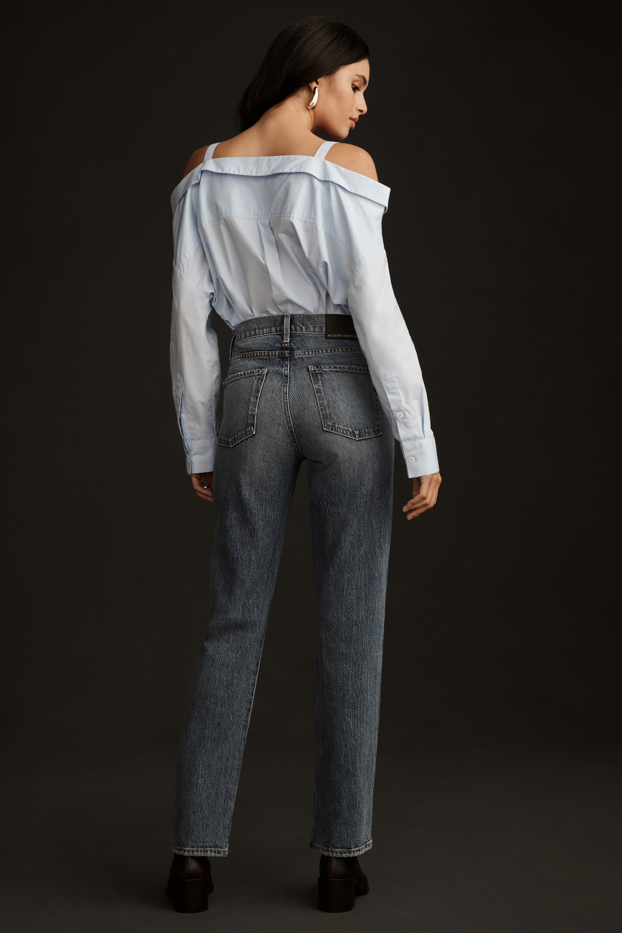 Modern American Willow High-Rise Straight-Leg Jeans