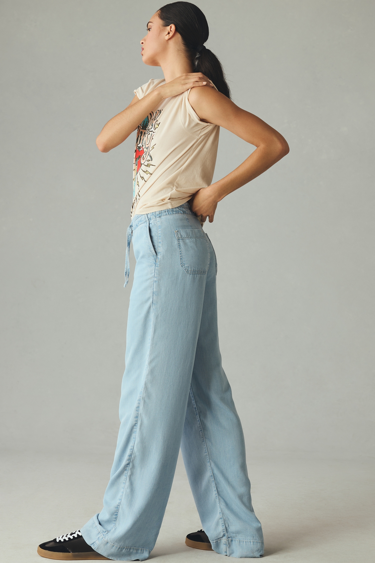 Fidelity Andy High-Rise Tie-Waist Jeans