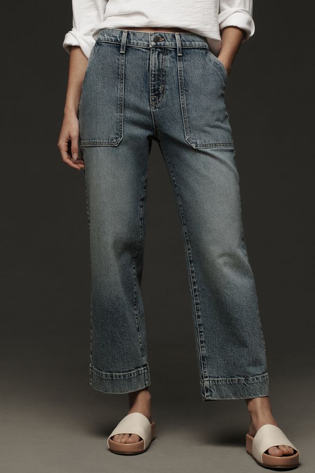 Modern American Farrah Crop High-Rise Wide-Leg Jeans #1