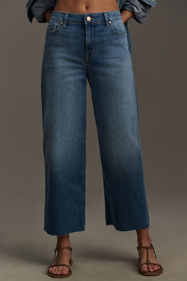 Fidelity Denim Malibu Mid-Rise Crop Wide-Leg Jeans #1