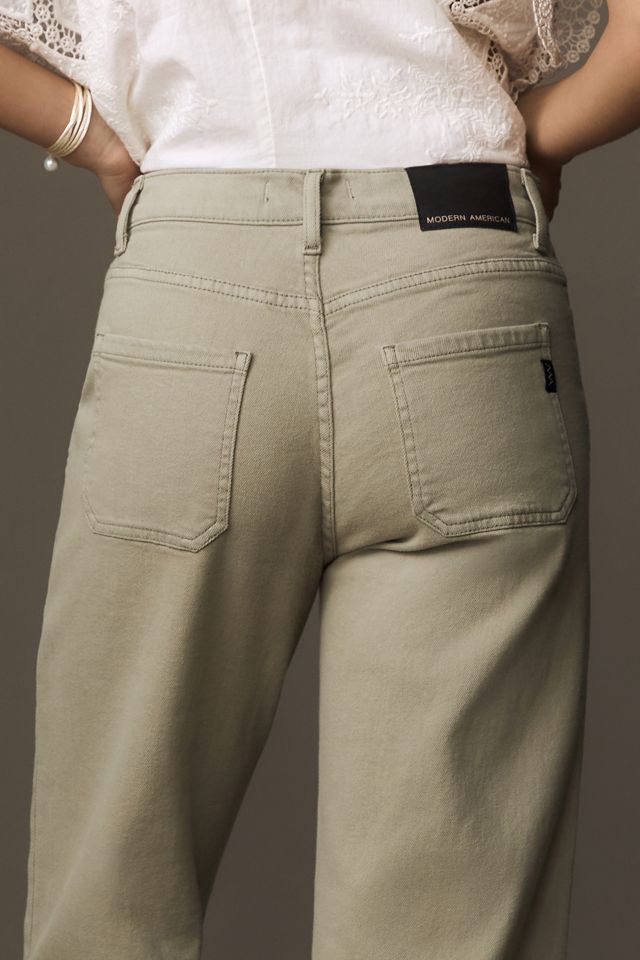 Modern American Farrah High-Rise Crop Wide-Leg Jeans #4