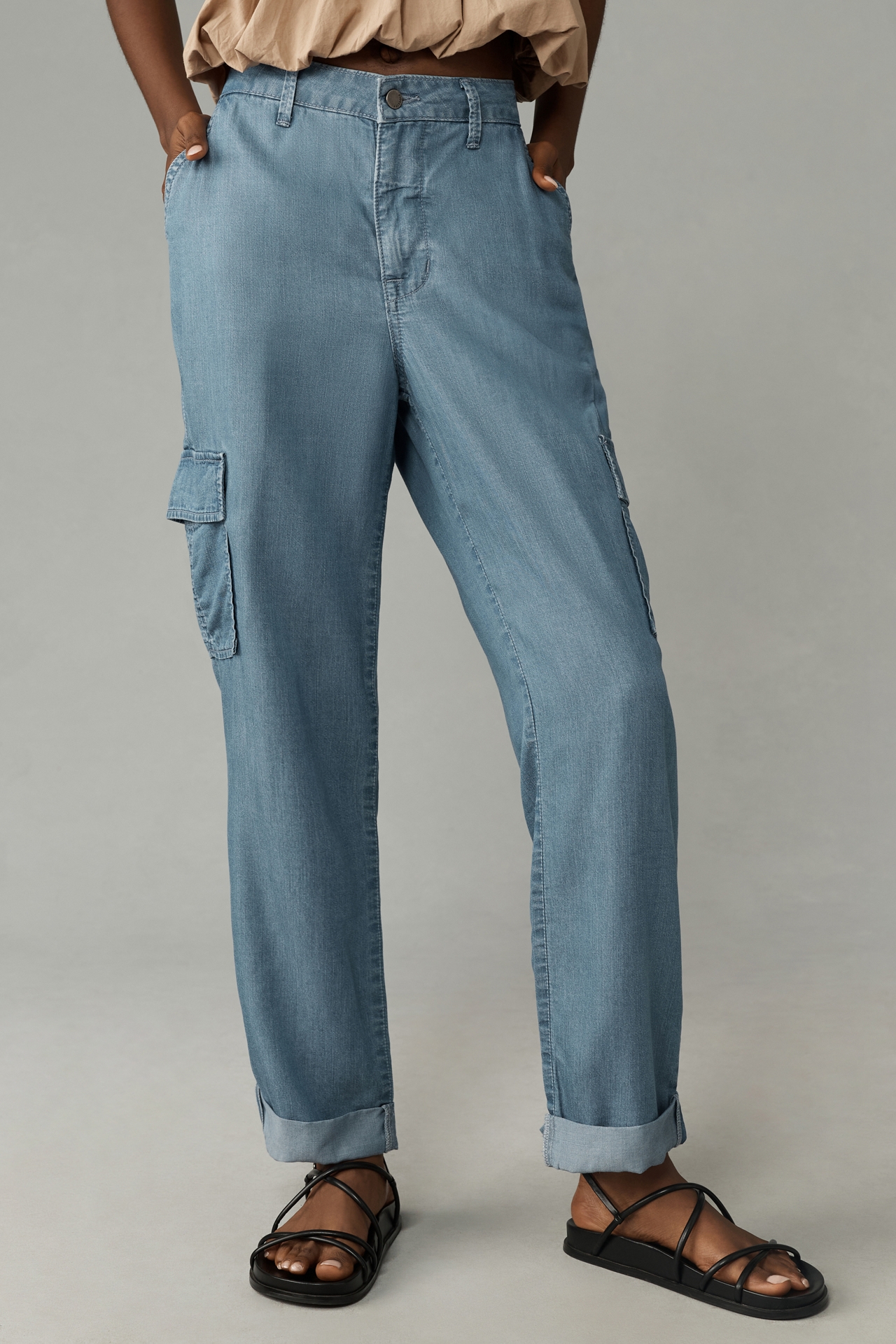 Fidelity Denim Panterette High-Rise Relaxed Straight-Leg Jeans