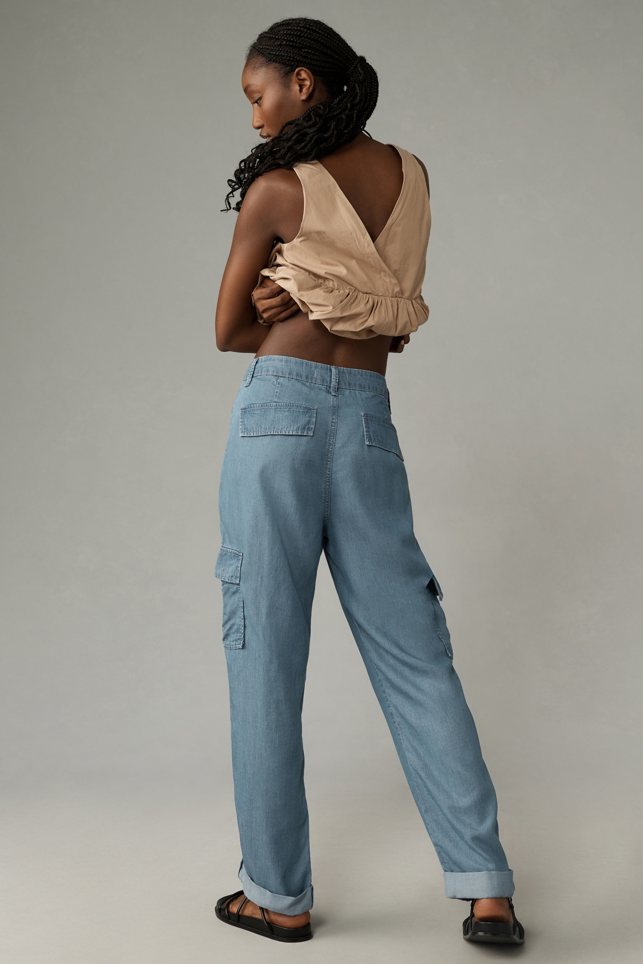 Fidelity Denim Panterette High-Rise Relaxed Straight-Leg Jeans