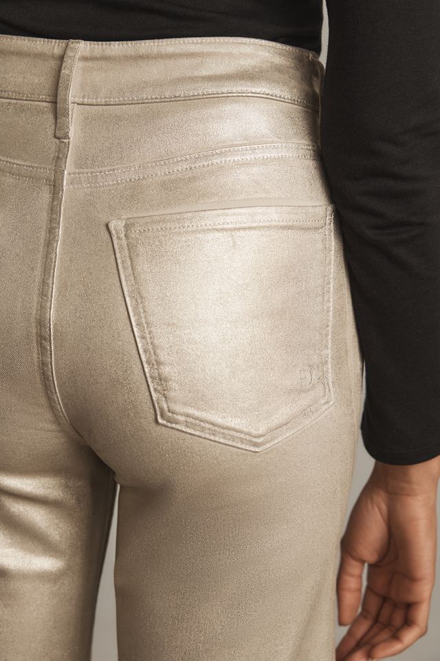 Fidelity Denim Taylor Foil High-Rise Straight-Leg Jeans #2