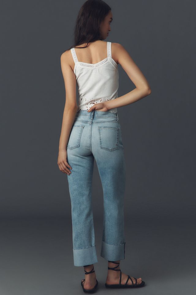 Fidelity Denim Cali Cuff High-Rise Straight-Leg Jeans #2