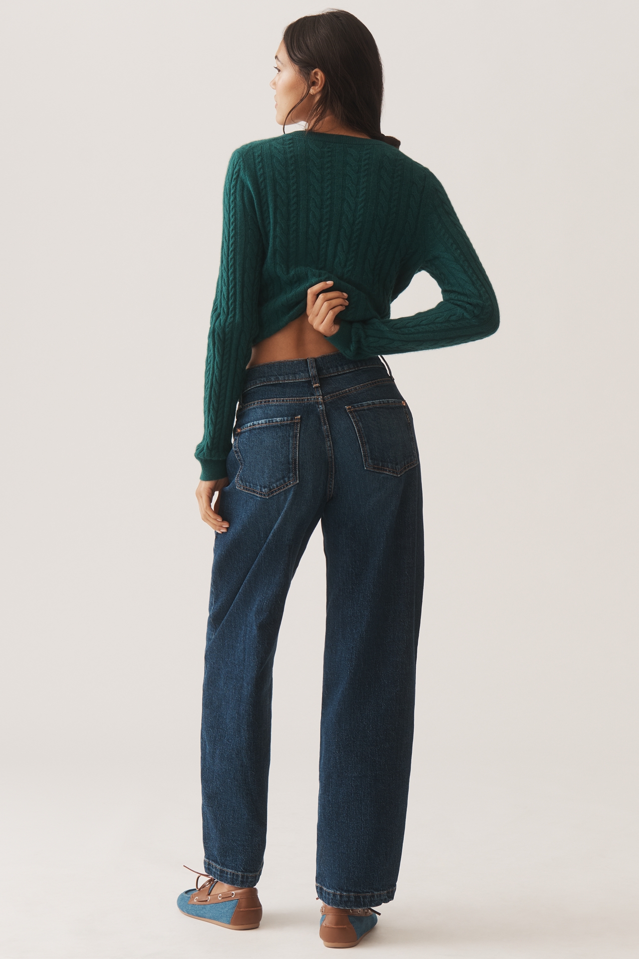 Modern American Daisy High-Rise Wide-Leg Jeans