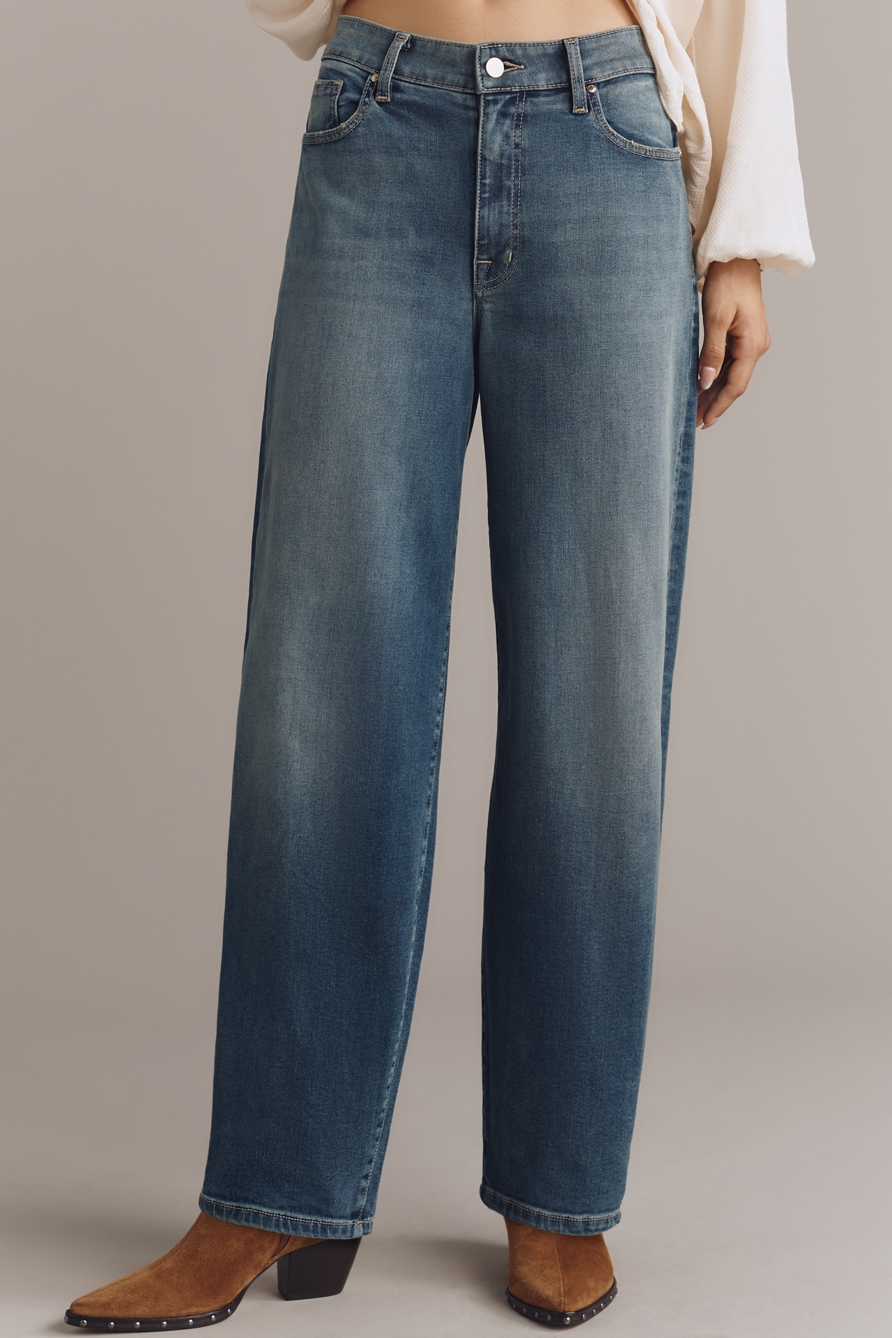 Fidelity Denim Delilah High-Rise Tapered Jeans