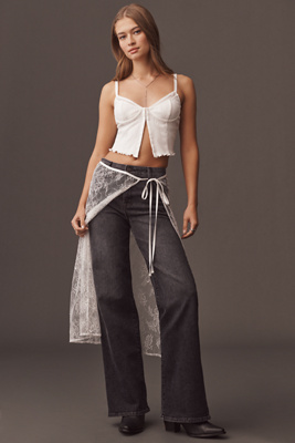 Fidelity Denim Kelli High-rise Wide-leg Jeans In Black