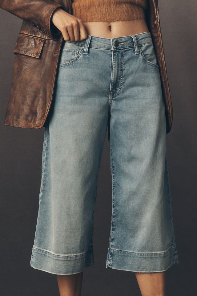 Fidelity Denim Cardi High-Rise Wide-Leg Crop Knit Jeans #1