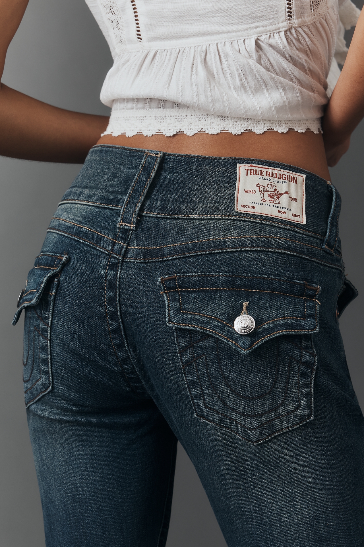 True Religion Joey Mid-Rise Flare Jeans