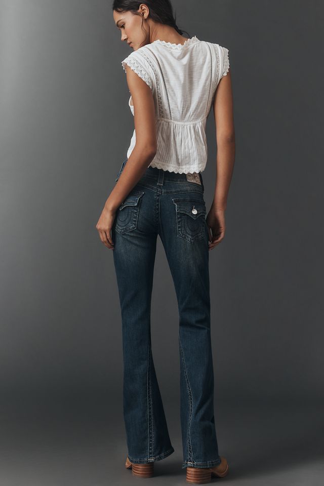 True Religion Joey Mid-Rise Flare Jeans | Anthropologie