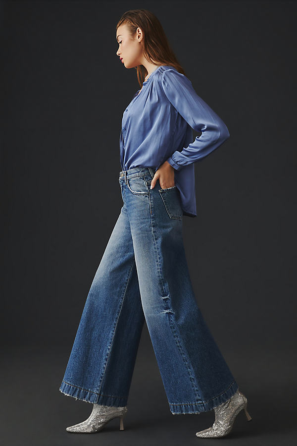 Shop Current Elliott The Dusty Crop Jeans In Blue