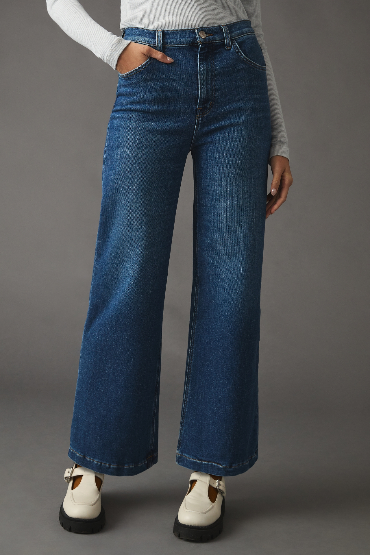 Current/Elliott The Pioneer Wide-Leg Jeans