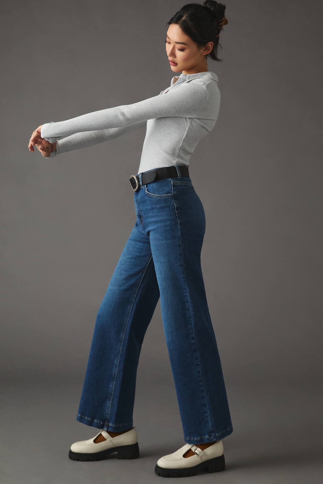 Current/Elliott The Pioneer Wide-Leg Jeans