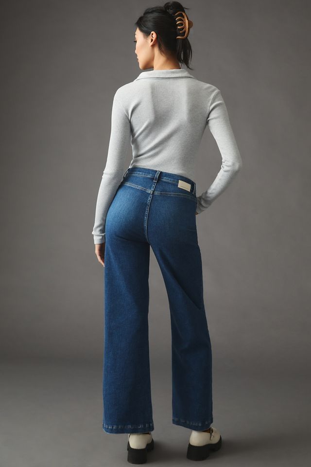 Current/Elliott The Timeless Women's Jeans – Super Wide Leg Flare Denim, Retro Style