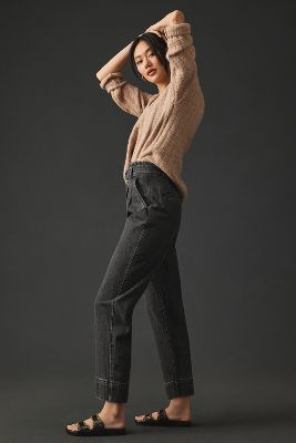Joie Montgomery Tie-waist Jeans In Grey