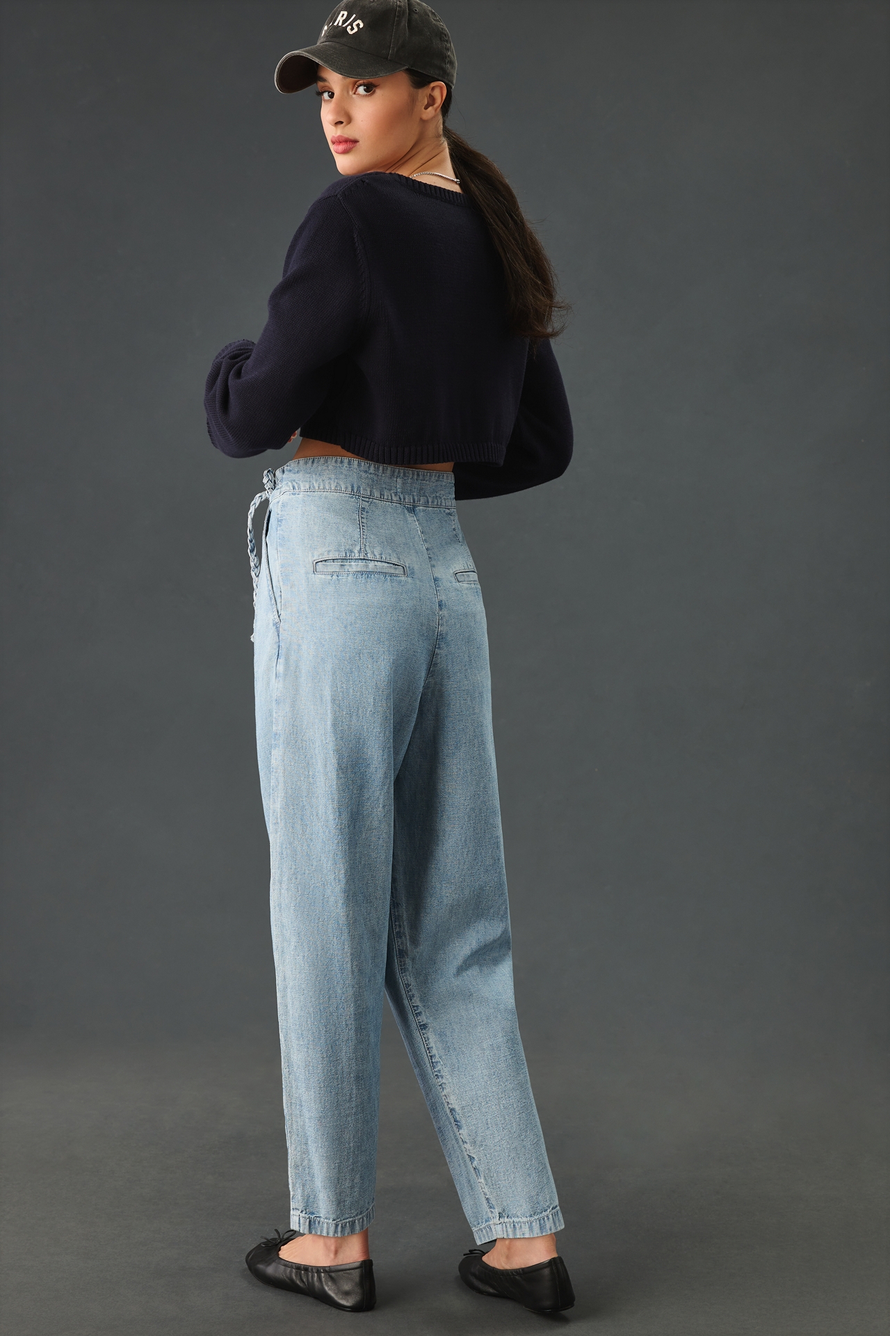 Joie Wilmont B High-Rise Tapered Jeans