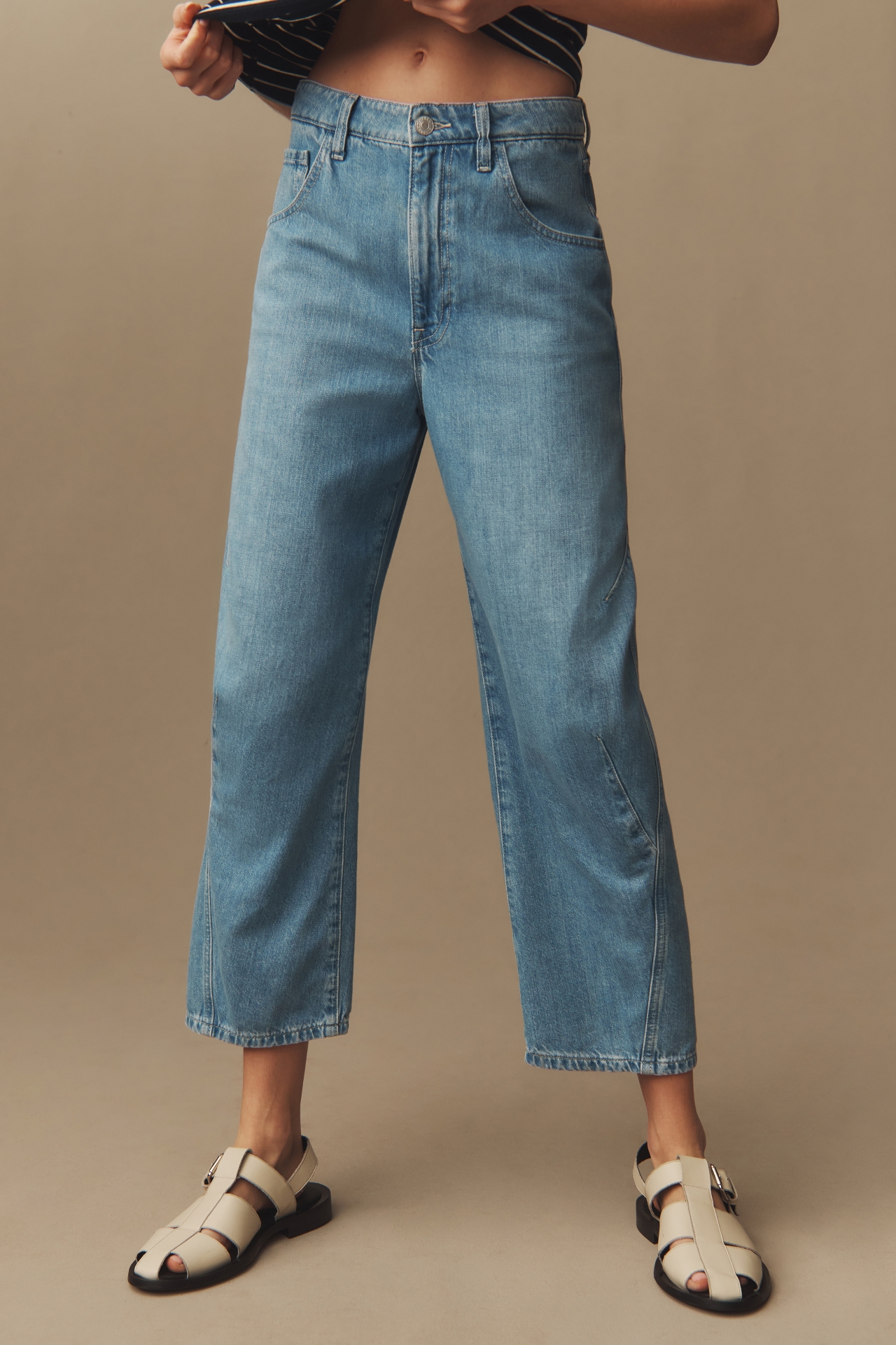 Current/Elliott Coppola High-Rise Relaxed-Leg Jeans