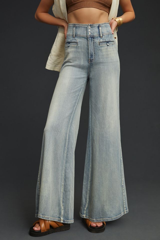 Anthropologie Pilcro Wide-Leg Sailor Jeans Roberts 28 Denim