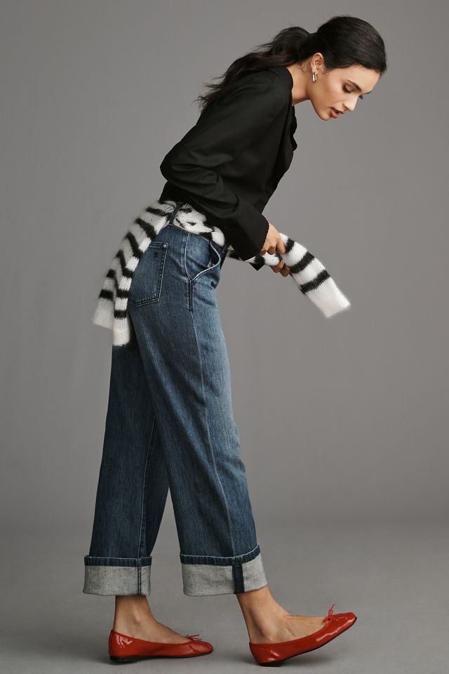 Pilcro Relaxed Mid-Rise Cuffed Jeans #3