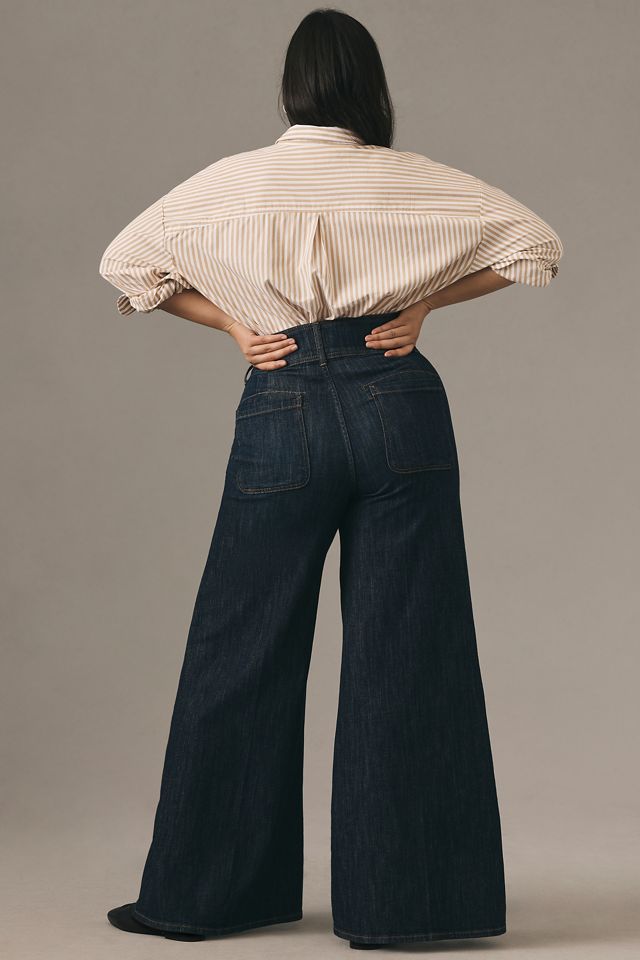 Pilcro High-Rise Wide-Leg Trouser Jeans