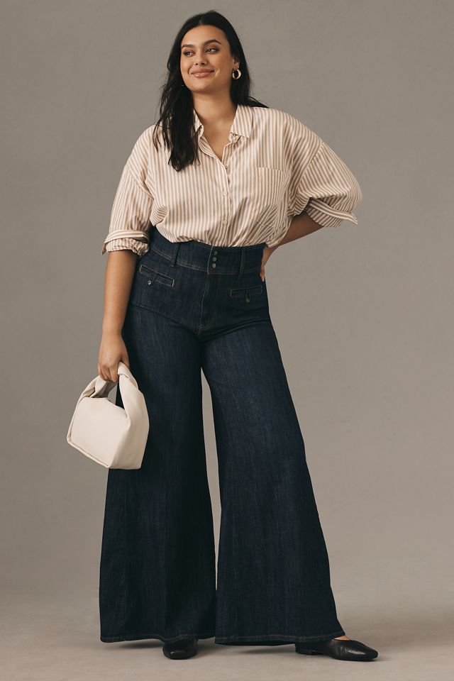 Pilcro High-Rise Wide-Leg Trouser Jeans #7